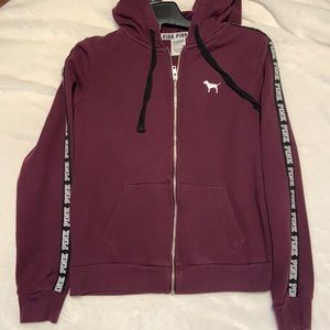 Pink everyday lounge perfect full zip-up sweater.